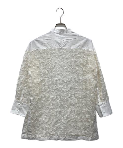 VERMEIL par iena（ヴェルメイユ パー イエナ）VERMEIL par iena (ヴェルメイユ パー イエナ) ジャガードブラウス ホワイト サイズ:Fの古着・服飾アイテム