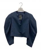 Nobleノーブル）の古着「ショルダーコンシャスショートジャケット」｜ネイビー