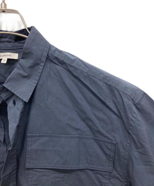 BLAMINK（ブラミンク）BLAMINK (ブラミンク) シャツワンピース ネイビー サイズ:38の古着・服飾アイテム