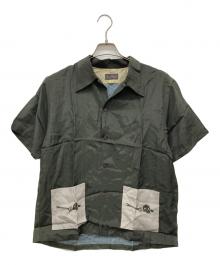 Dry Bones（ドライボーンズ）の古着「レーヨンシャツ」｜オリーブ