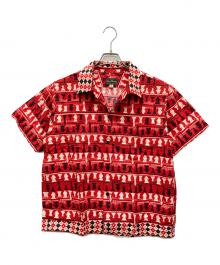 Dry Bones（ドライボーンズ）の古着「総柄シャツ」｜レッド