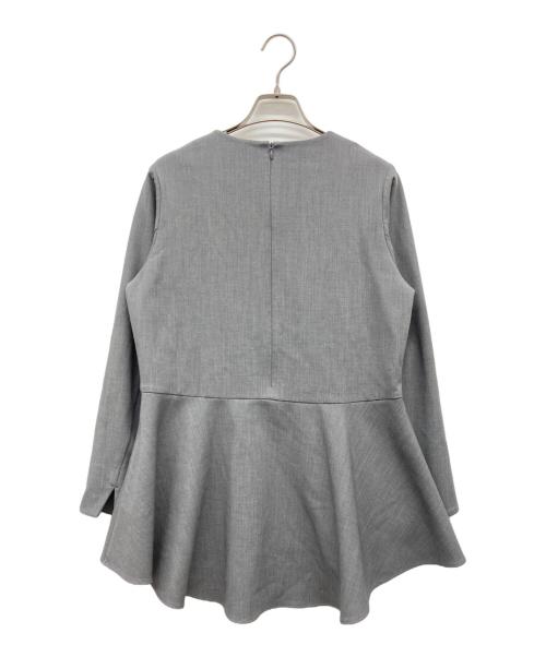 SOEJU（ソージュ）SOEJU (ソージュ) ウールライクペプラムチュニックブラウス グレー サイズ:なしの古着・服飾アイテム