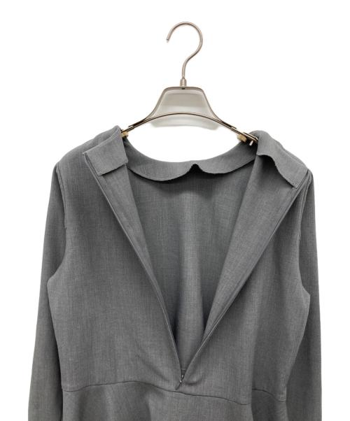 SOEJU（ソージュ）SOEJU (ソージュ) ウールライクペプラムチュニックブラウス グレー サイズ:なしの古着・服飾アイテム