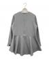 SOEJU (ソージュ) ウールライクペプラムチュニックブラウス グレー サイズ:なし：5000円