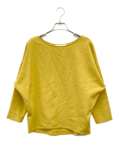 SOEJU（ソージュ）SOEJU (ソージュ) ウールライクコクーンブラウス8分袖 イエロー サイズ:Mの古着・服飾アイテム