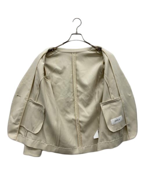 SOEJU（ソージュ）SOEJU (ソージュ) ウールライクノーカラージャケット アイボリー サイズ:Mの古着・服飾アイテム