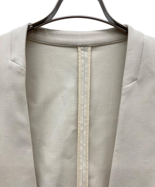 SOEJU（ソージュ）SOEJU (ソージュ) ウールライクノーカラージャケット アイボリー サイズ:Mの古着・服飾アイテム