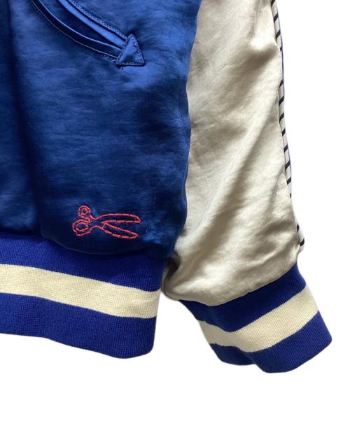 Denham（デンハム）Denham (デンハム) スカジャン ネイビー×ホワイト サイズ:XLの古着・服飾アイテム