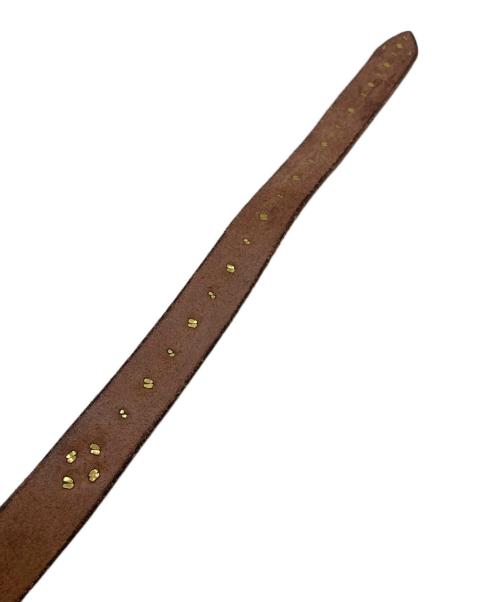 Denham（デンハム）Denham (デンハム) 25MM STUDS BELT ブラウンの古着・服飾アイテム