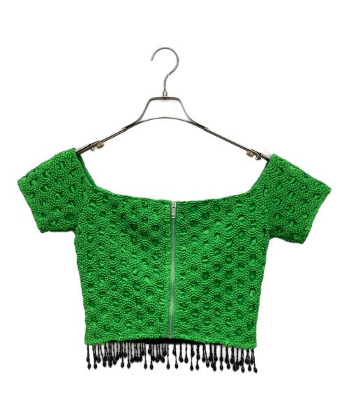 GANNI（ガニー）GANNI (ガニー) ショートスリーブカットソー グリーン サイズ:36の古着・服飾アイテム