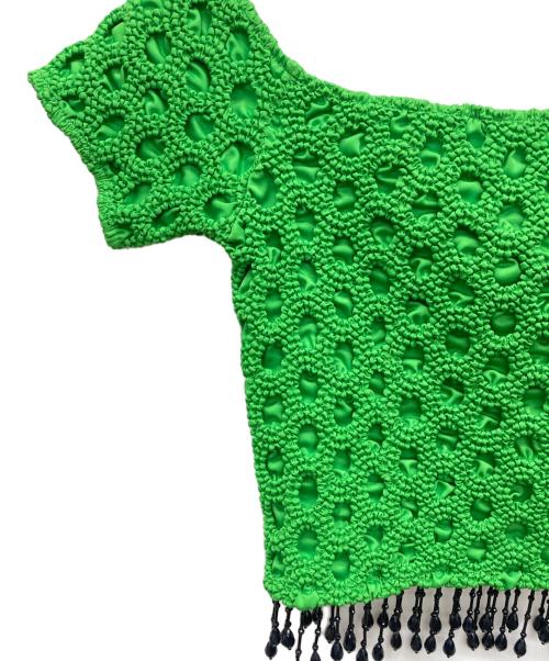 GANNI（ガニー）GANNI (ガニー) ショートスリーブカットソー グリーン サイズ:36の古着・服飾アイテム