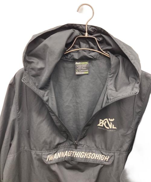 BACK CHANNEL（バックチャンネル）BACK CHANNEL (バックチャンネル) アノラックパーカー ブラック サイズ:Lの古着・服飾アイテム