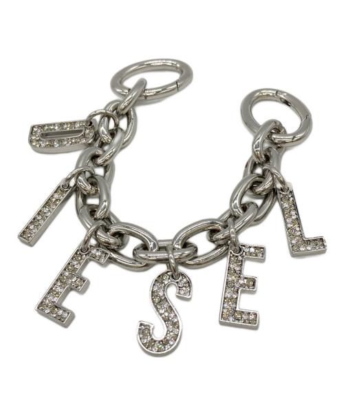 DIESEL（ディーゼル）DIESEL (ディーゼル) クリスタルチャーム シルバーの古着・服飾アイテム