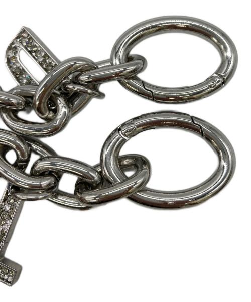 DIESEL（ディーゼル）DIESEL (ディーゼル) クリスタルチャーム シルバーの古着・服飾アイテム