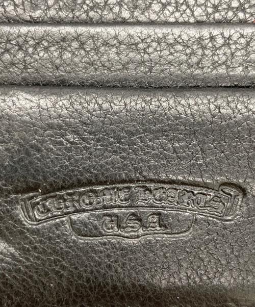 CHROME HEARTS（クロムハーツ）CHROME HEARTS (クロムハーツ) WAVE CROSS BTN WALLET/ウェーブクロスボタンウォレット ブラックの古着・服飾アイテム