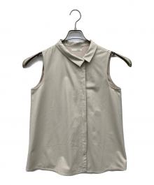 L'Or（ロル）の古着「Asymmetry Collar Shirt」｜ベージュ