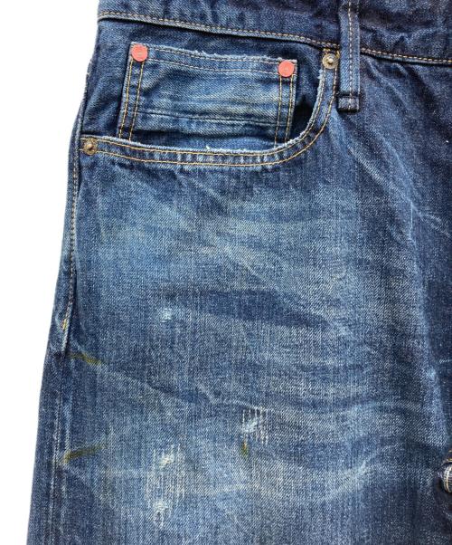 Denham（デンハム）Denham (デンハム) ダメージ加工デニムパンツ インディゴ サイズ: W36×L34の古着・服飾アイテム