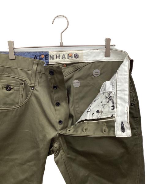 Denham（デンハム）Denham (デンハム) DRT (ディビジョンレーベルタックル) VILLAGE DOOR (ヴィレッジドアー) ENHAM DRT VILLAGE DOOR オリーブ サイズ:36の古着・服飾アイテム