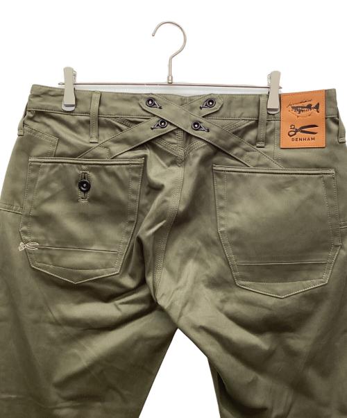 Denham（デンハム）Denham (デンハム) DRT (ディビジョンレーベルタックル) VILLAGE DOOR (ヴィレッジドアー) ENHAM DRT VILLAGE DOOR オリーブ サイズ:36の古着・服飾アイテム
