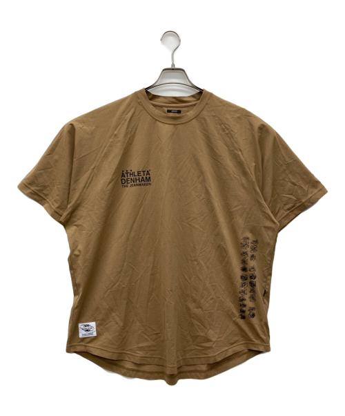 Denham（デンハム）Denham (デンハム) ATHLETA (アスレタ) 半袖Tシャツ ブラウン サイズ:X-LARGEの古着・服飾アイテム