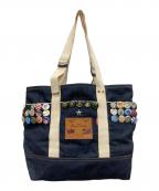 Dry Bonesドライボーンズ）の古着「巾着デニムトートバッグ」｜インディゴ