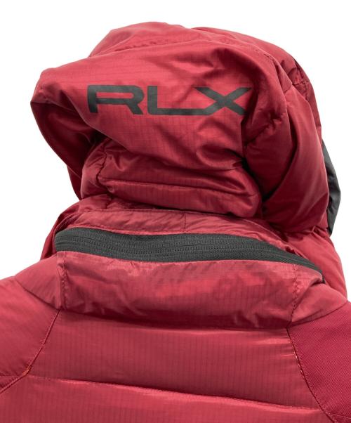 RLX RALPH LAUREN（アールエルエックスラルフローレン）RLX RALPH LAUREN (アールエルエックスラルフローレン) HYBRIGAUGE DOWN JACKET レッド サイズ:XLの古着・服飾アイテム