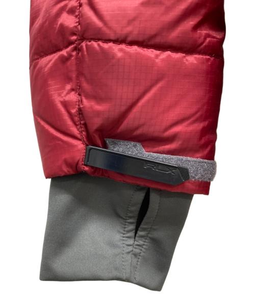 RLX RALPH LAUREN（アールエルエックスラルフローレン）RLX RALPH LAUREN (アールエルエックスラルフローレン) HYBRIGAUGE DOWN JACKET レッド サイズ:XLの古着・服飾アイテム