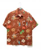 Denhamデンハム）の古着「アロハシャツ」｜ブラウン