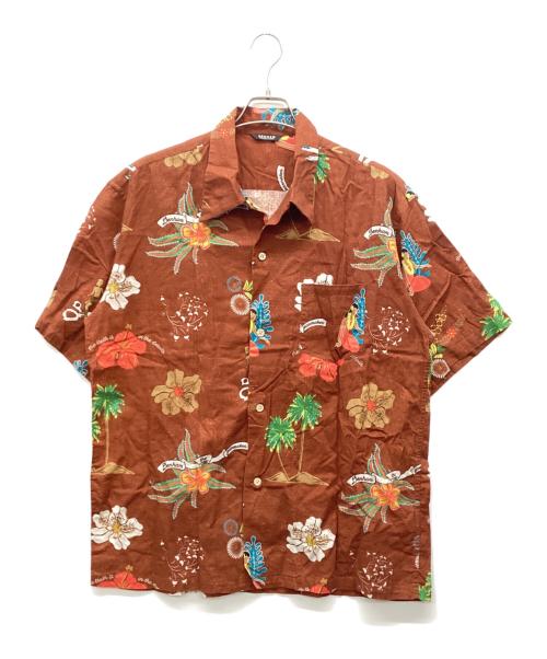 Denham（デンハム）Denham (デンハム) アロハシャツ ブラウン サイズ:X-LARGEの古着・服飾アイテム