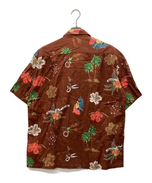 Denham（デンハム）Denham (デンハム) アロハシャツ ブラウン サイズ:X-LARGEの古着・服飾アイテム