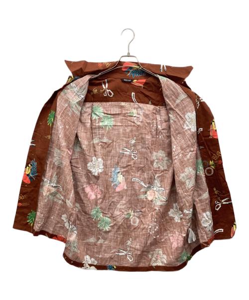 Denham（デンハム）Denham (デンハム) アロハシャツ ブラウン サイズ:X-LARGEの古着・服飾アイテム