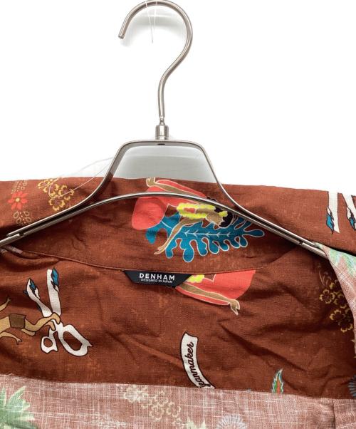 Denham（デンハム）Denham (デンハム) アロハシャツ ブラウン サイズ:X-LARGEの古着・服飾アイテム