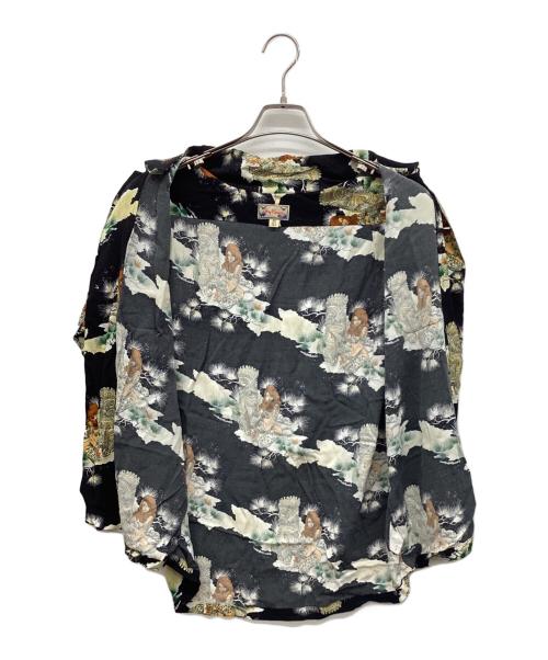 Dry Bones（ドライボーンズ）Dry Bones (ドライボーンズ) アロハシャツ ブラック サイズ:L 40の古着・服飾アイテム