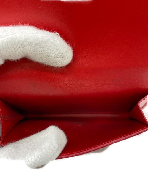 BURBERRY（バーバリー）BURBERRY (バーバリー) 3つ折り財布 レッドの古着・服飾アイテム