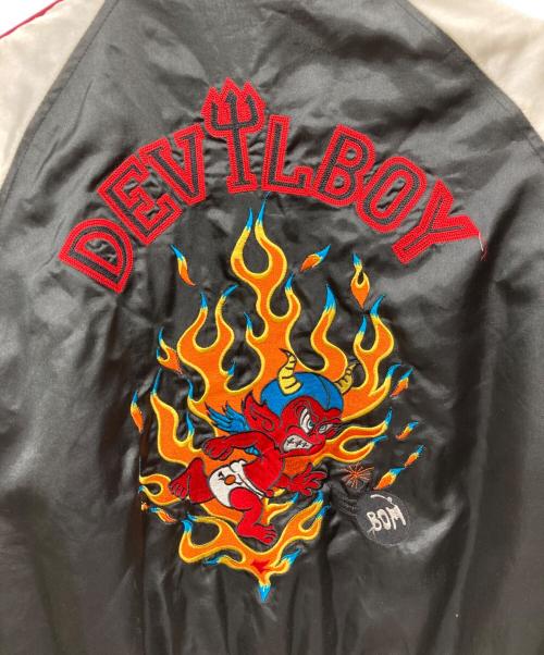 worldwide（ワールドワイド）worldwide (ワールドワイド) スカジャン ブラック サイズ:LARGEの古着・服飾アイテム