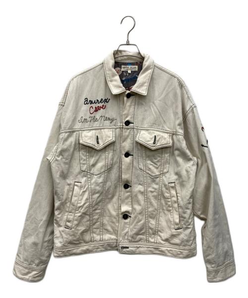 AVIREX（アヴィレックス）AVIREX (アヴィレックス) Type Blue G-JACKET アイボリー サイズ:Lの古着・服飾アイテム