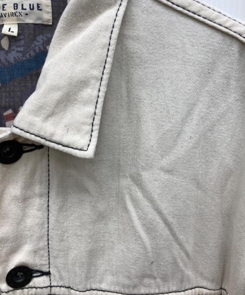 AVIREX（アヴィレックス）AVIREX (アヴィレックス) Type Blue G-JACKET アイボリー サイズ:Lの古着・服飾アイテム