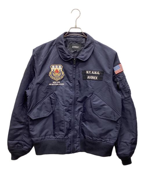 AVIREX（アヴィレックス）AVIREX (アヴィレックス) CWU-36P NEW YORK AIR NATIONAL GUARD ネイビー サイズ:XLの古着・服飾アイテム