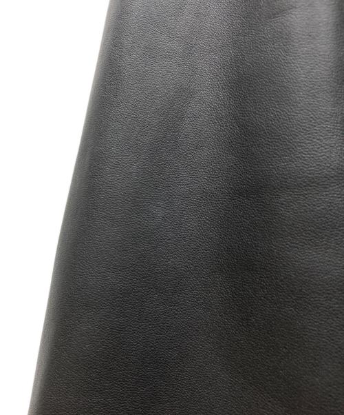 NUDIE JEANS（ヌーディー・ジーンズ）NUDIE JEANS (ヌーディー・ジーンズ) HUGO LEATHER SHIRT ブラック サイズ:Lの古着・服飾アイテム
