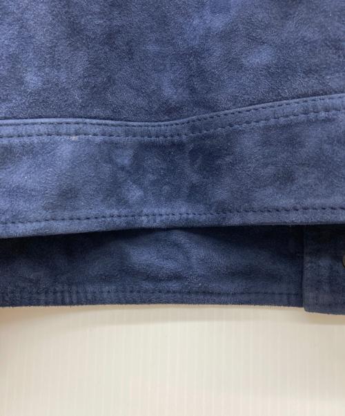Denham（デンハム）Denham (デンハム) スウェードレザージャケット ネイビー サイズ:XLの古着・服飾アイテム