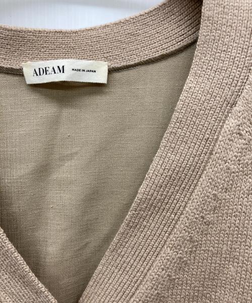 ADEAM（アディアム）ADEAM (アディアム) カーディガン ベージュの古着・服飾アイテム