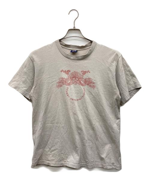 stussy（ステューシー）stussy (ステューシー) SSリンクドラゴンTシャツ ベージュ サイズ:Lの古着・服飾アイテム
