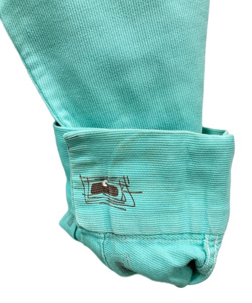 Pilgrim（ピルグリム）PILGRIM (ピルグリム) イタリアンカラー総柄ピケシャツ ミントグリーン サイズ:15-M-15 1/2の古着・服飾アイテム