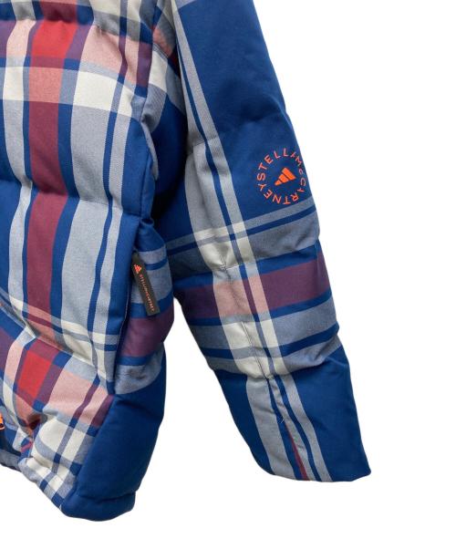 adidas（アディダス）adidas (アディダス) STELLA McCARTNEY (ステラマッカートニー) 中綿チェックジャケット ネイビー サイズ:Sの古着・服飾アイテム