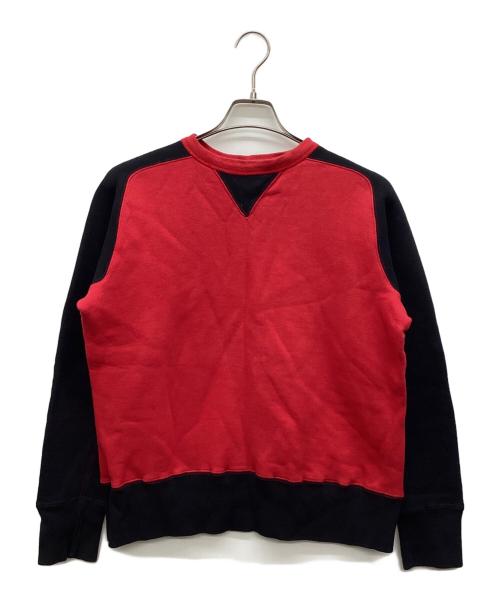 SETA sportswear（セタ スポーツウエア）SETA sportswear (セタ スポーツウエア) 2トーン両Vスウェット レッド サイズ:LARGEの古着・服飾アイテム