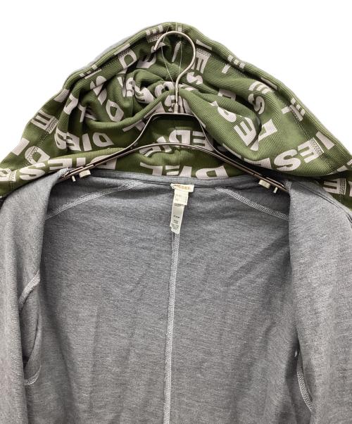 DIESEL（ディーゼル）DIESEL (ディーゼル) ロングスリーブジップパーカー グレー サイズ:JPN Lの古着・服飾アイテム