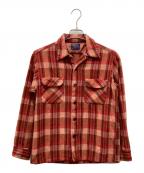 PENDLETONペンドルトン）の古着「ウールチェックシャツ」｜レッド