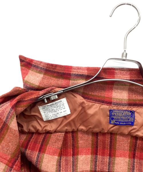 PENDLETON（ペンドルトン）PENDLETON (ペンドルトン) ウールチェックシャツ レッド サイズ:Mの古着・服飾アイテム