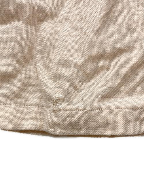 VAN HEUSEN（ヴァンヒューセン/バンヒューゼン）VAN HEUSEN (ヴァンヒューセン/バンヒューゼン) レーヨンオープンカラーシャツ ベージュ サイズ:Mの古着・服飾アイテム