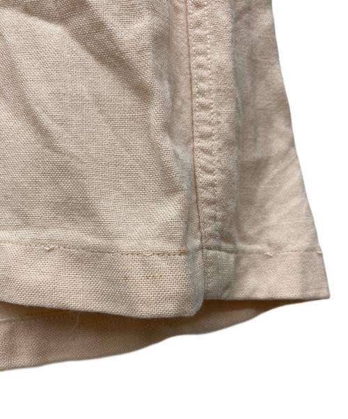 VAN HEUSEN（ヴァンヒューセン/バンヒューゼン）VAN HEUSEN (ヴァンヒューセン/バンヒューゼン) レーヨンオープンカラーシャツ ベージュ サイズ:Mの古着・服飾アイテム